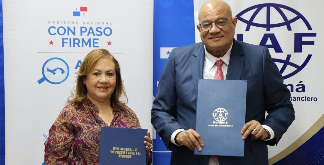 ANTAI y UAF firman Convenio de Cooperación para fortalecer la transparencia y la lucha contra la corrupción en Panamá